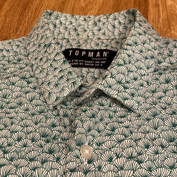 Top Man collard button up - Picture 3 of 6